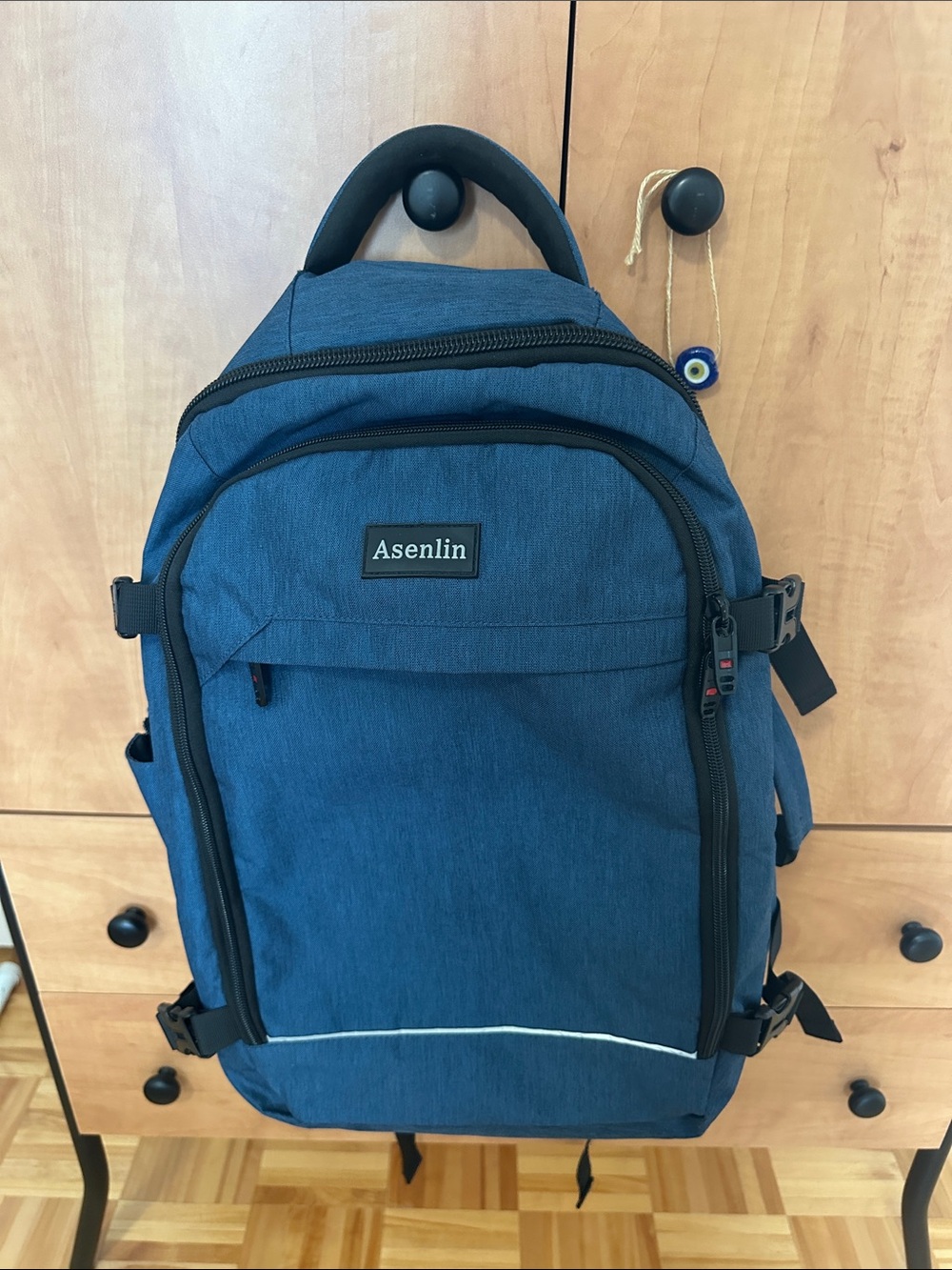 Men's Blue travel Backpack - Durable